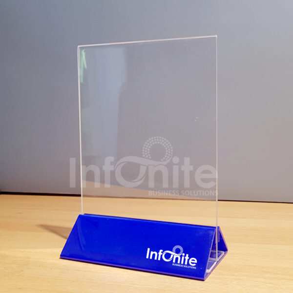 Acrylic Display Stand T Shape with base (Pack of 6)